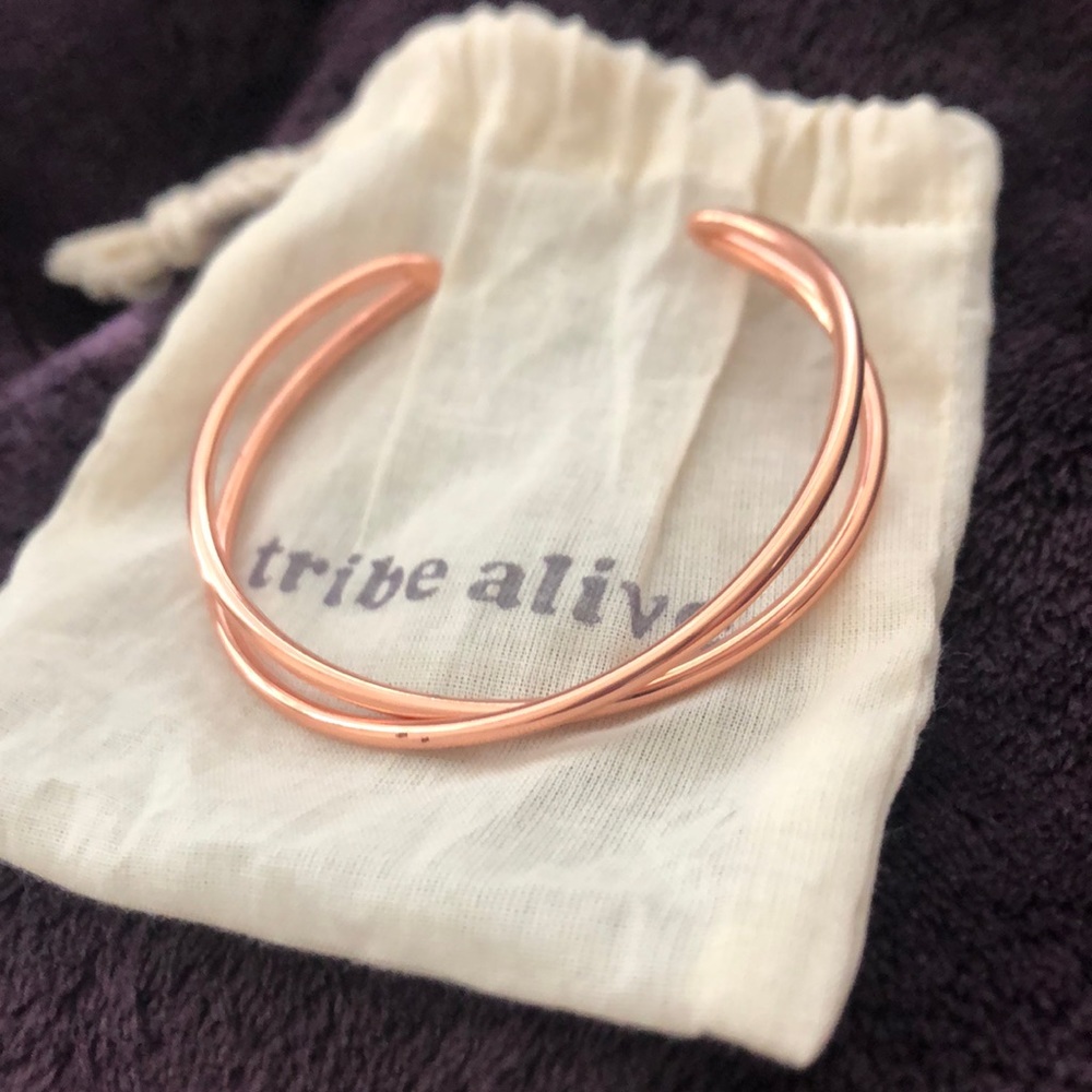 Tribe Alive rose gold cuff